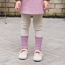 라라아망 아동용 단가라 배색 레깅스