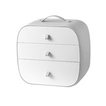 유앤미 심플 3단 양말 속옷 서랍장 SNH003, 그레이, 1개