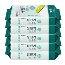 쉼표리빙 정전기 청소포 60매, 5개