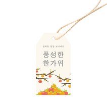 도나앤데코 규리 풍성한 감나무 태그 3.5 x 6.5 cm 100p + 면끈 100p, 혼합색상, 1세트