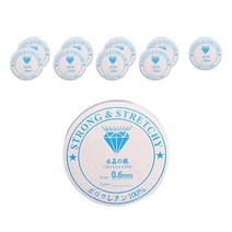 SY 비즈 공예용 탄성 우레탄 낚시줄 0.6mm, 10개