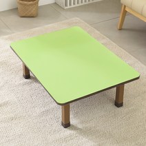 브라운 상다리 접이식 테이블 1200 x 450 mm, 연두