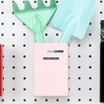 원터치 포켓 선반 타공판 미니, 1개, 핑크