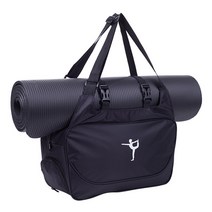 GUNU 컬러 포인트 피트니스 가방 1p, 블랙