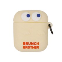 로마네 Brunch Brother 고스트 에어팟 케이스, 크림