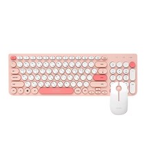 아이리버 2.4GHz 무소음 키보드 마우스 세트, EQwear-Q75, 핑크, 일반형