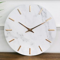 스위트하트 무소음 마블 벽시계 300, 골드
