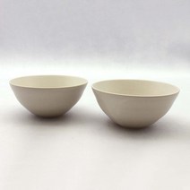 달소금 데일리 모아 도자기 대접, 크림화이트(무광), 2개