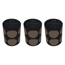 폼텍 마이 스티커 도트 25mm 1롤, 21 BROWN, 3개