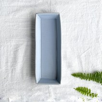 사푼 도자기 나란히 접시, 연하늘