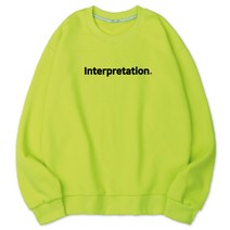 벤힛 남녀공용 빅사이즈 Interpretation 세미오버핏 특양면 맨투맨