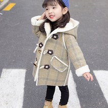 앤젤아이 아동용 체크 떡볶이 코트