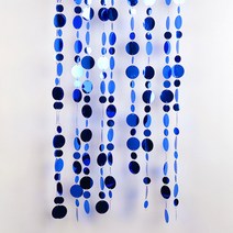 마켓감성 트윈클미러 파티커튼 10p, 블루