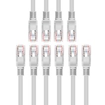 넥스트링크 UTP CAT.5E 랜케이블 인터넷 랜선 2M, 혼합색상, 5개