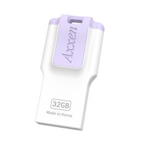 액센 i Passion USB 2.0 메모리 퍼플 Axxen H43 QUAD, 32GB