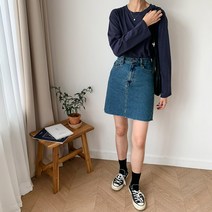 라리앙 데님미니 스커트