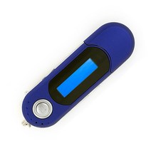 코스날 USB메모리 FM라디오 MP3 플레이어 8GB, comp3usbt1bu, 블루