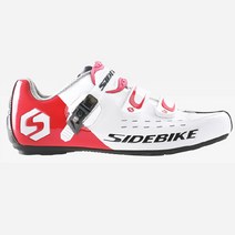 필모리스 SIDEBIKE 평페달용 자전거 슈즈 SD-012, 235, 화이트 레드