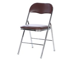 가팡 철제 접이식 인테리어 의자 IYNA055, 03번 브라운, 1개