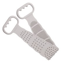 힐로 무통 실리콘 양면 마사지 때밀이, 그레이, 1개
