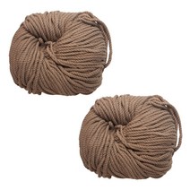 태광 마크라메 실 60합 4mm 2p, 04 다크베이지, 91m