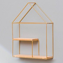 따니네 북유럽 심플 인테리어 벽선반 ZSP019 TYPE02, 골드
