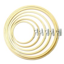 프랑스자수 대나무 수틀 6종 세트, 혼합색상, 1세트