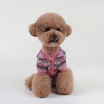 반려동물 핫튜 가디건, 핑크