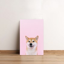 팬물산 액자 테이블 소, 시바견