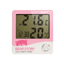 디지털 온습도계 핑크 BSP-1, 1개