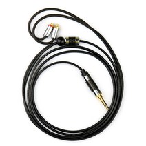 센퍼 5N 은도금 MMCX 케이블, SPL-03, 블랙