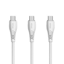 빕판 X1 5핀 고속케이블, 화이트, 3개