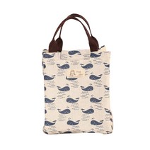 JHCompany 캔버스 미니 애니멀 보냉 가방, 고래
