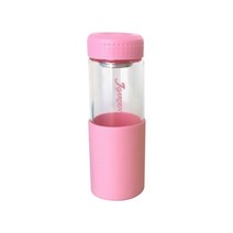 내열 강화유리 티보틀, 핑크, 380ml