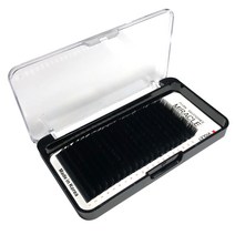 미라클 에어플랫 블랙 밍크모 인조 속눈썹 J컬 0.2 x 11 mm, 1세트