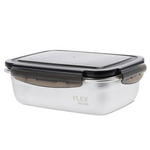 퀸센스 플렉스 스텐 밀폐용기 1800ml, 1개, 1개입