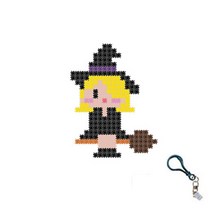 꼬마블럭 디폼 미니   고급 열쇠고리 랜덤발송   일대일 도안 DIY 패키지 10mm, 꼬마마녀2
