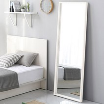 데코퍼니쳐 비산방지 전신거울 600, 화이트