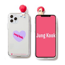 BTS 라이센스 피규어 투명젤리 휴대폰 케이스