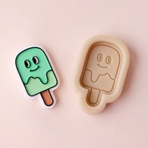 앵글띵 타블렛 실리콘몰드 2p, 메롱메론맛 아이스크림