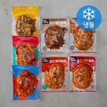 잇메이트 랭킹닭컴 소스 닭가슴살 슬라이스 7종 세트 (냉동), 1세트