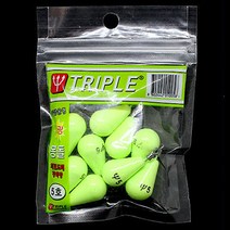 트리플 물방울형 야광봉돌 K-908 9p, 1개