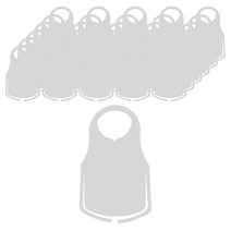 아르시안 부직포 위생 일회용 앞치마 허리끈형, 화이트, 100개