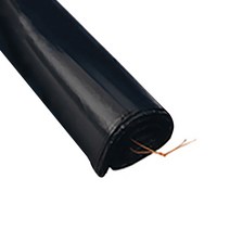 그린팩코리아 재활용 투명 평판 비닐봉지 쓰레기봉투 일자끈달이 55 x 73 흑색, 40L, 1개