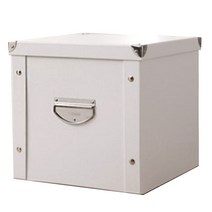 마켓에이 북유럽감성 조립식 다용도 수납함 44 x 31.3 x 21.7 cm, 화이트, 1개