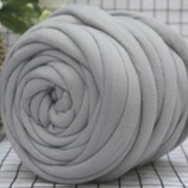 자이언트 빅얀 왕모찌 패브릭 얀 굵은 털실 1kg, 중그레이