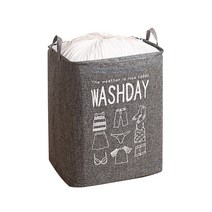 겨울 옷 정리 끝 패브릭 의류 이불 보관함 75L, 그레이, 1개