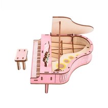 피아니스트샵 그랜드 피아노 만들기 DIY 3D 입체 퍼즐, 78피스, 혼합색상