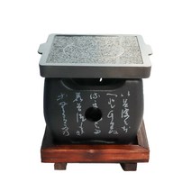 경도 정사각화로 120 + 돌판 소 세트, 12 x 12 x 10.7 cm, 1세트