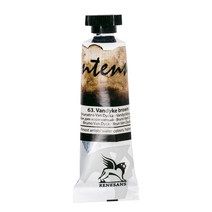 Renesans 인텐스 수채물감 63 Vandyke brown, 15ml, 1색